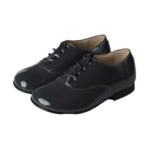 19122 - Gray Patent Leather Lace for Boy by Beberlis