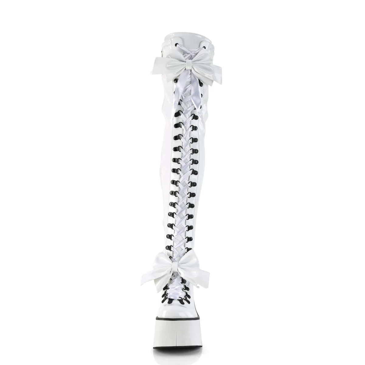 4 Inch Wedge Platform KERA-303 White Patent
