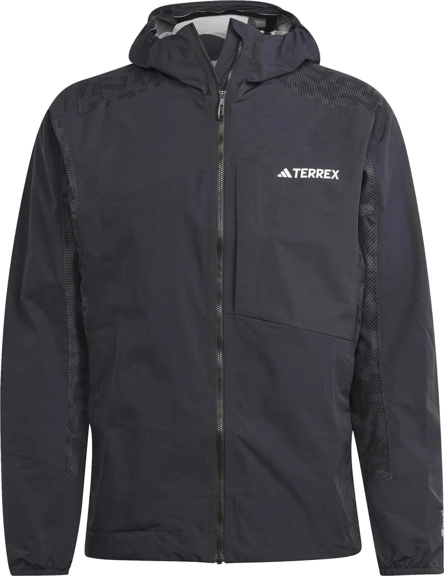Adidas Men&#x27;s TERREX Xperior Hybrid Rain Jacket Black | Buy Adidas Men&#x27;s TERREX Xperior Hybrid Rain Jacket Black here | Outnorth