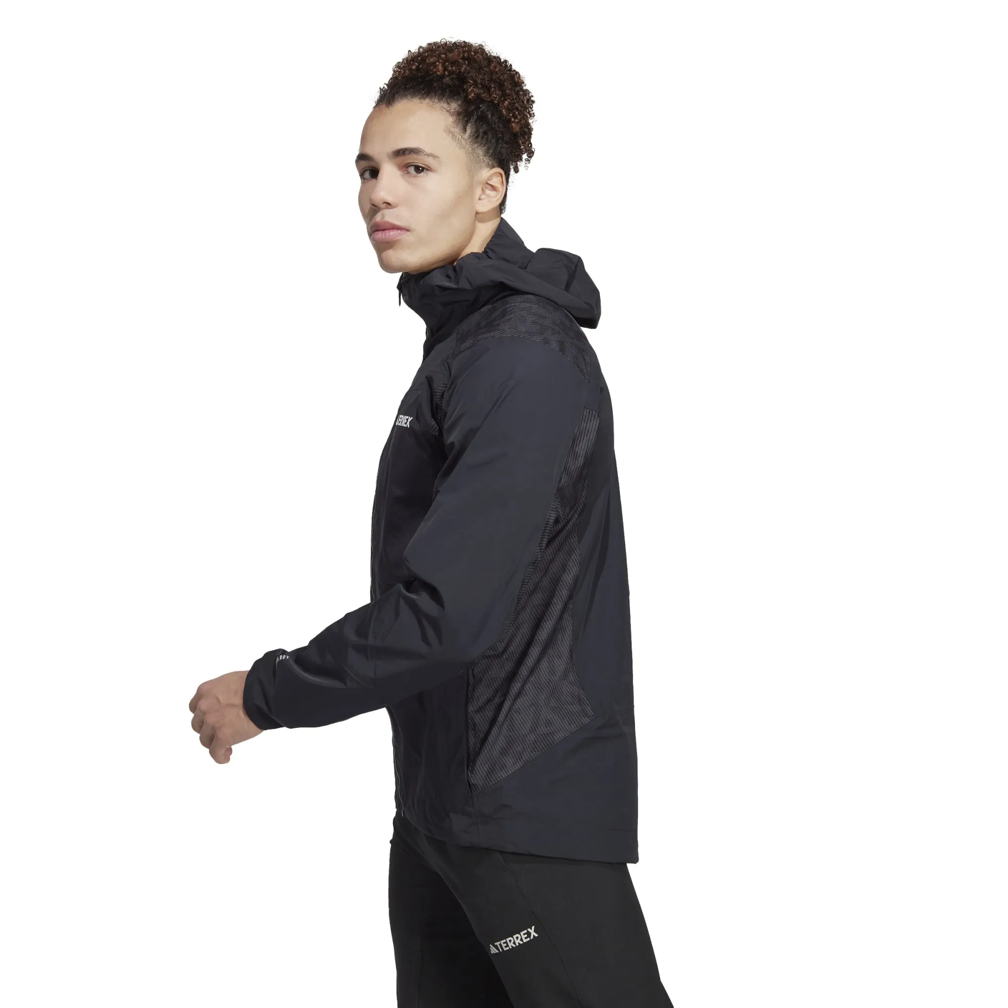 Adidas Men&#x27;s TERREX Xperior Hybrid Rain Jacket Black | Buy Adidas Men&#x27;s TERREX Xperior Hybrid Rain Jacket Black here | Outnorth