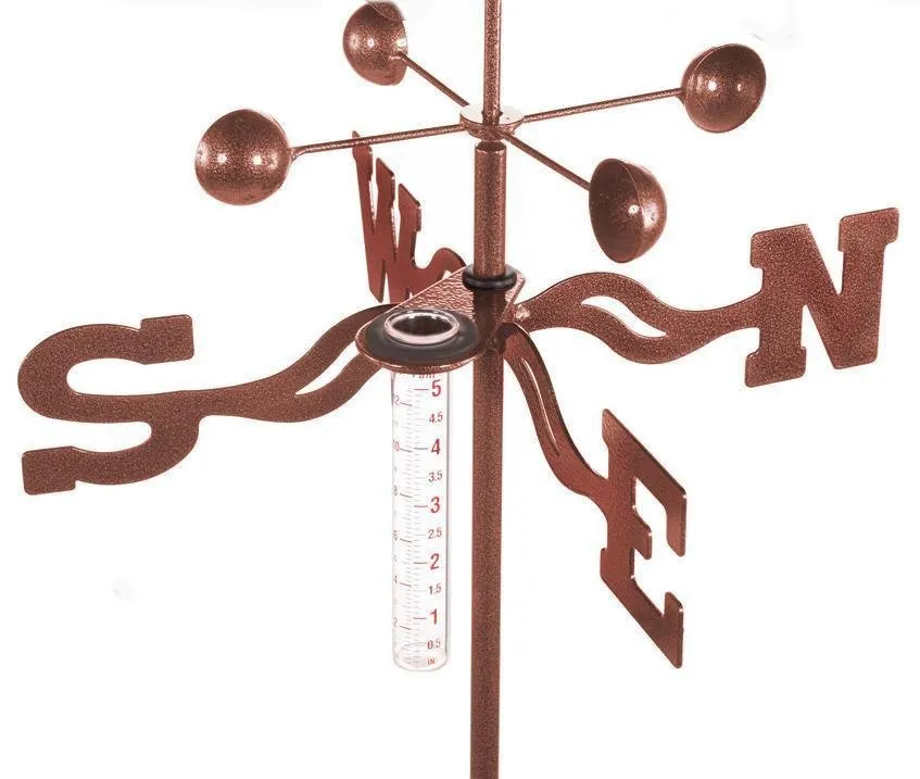 Airplane (Corsair) Rain Gauge Weathervane and Welcome Sign