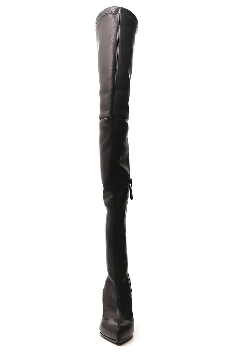 Alexander McQueen Thigh-High Peak Boots