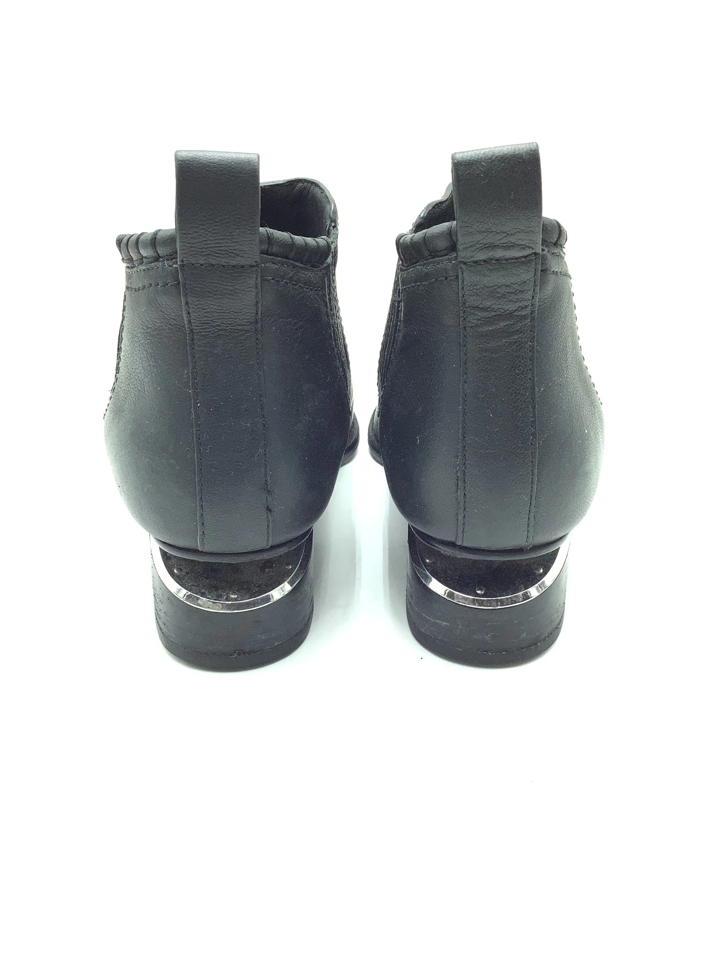Alexander Wang Boots Leather Cutout Heel Accent