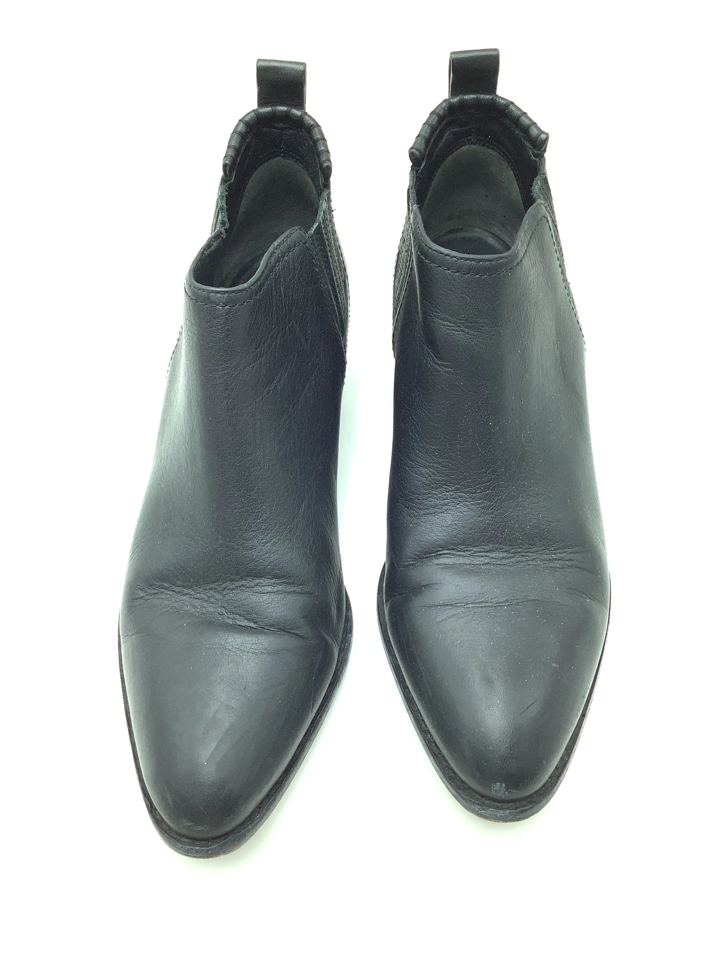 Alexander Wang Boots Leather Cutout Heel Accent