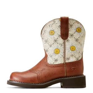 'Ariat' Women's 8" Fatbaby Heritage Farrah Western Round Toe - Autumn Leaf / Daisy