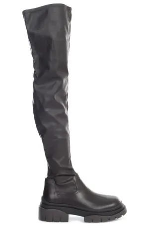 Ash Star Thigh-High Round Toe Boots