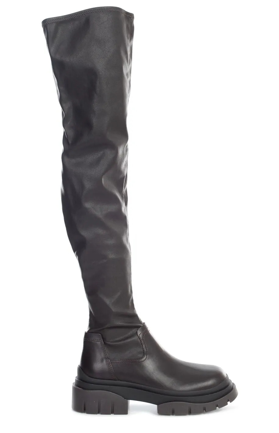 Ash Star Thigh-High Round Toe Boots