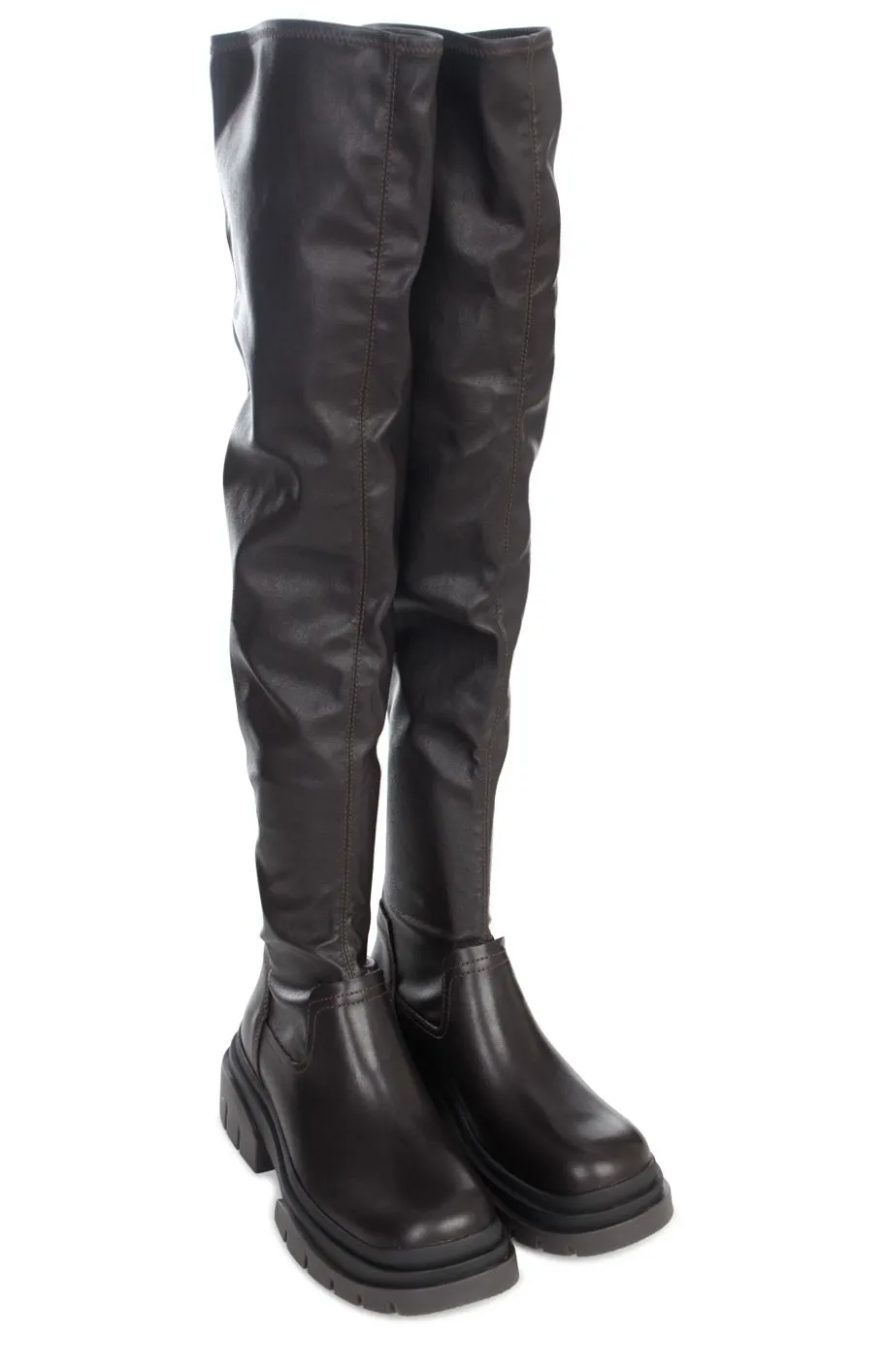 Ash Star Thigh-High Round Toe Boots