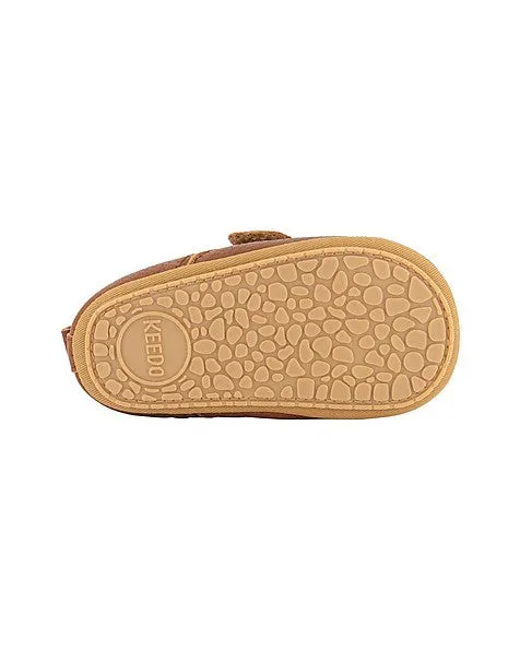 Baby Boys Cocoa Leather Soft Sole