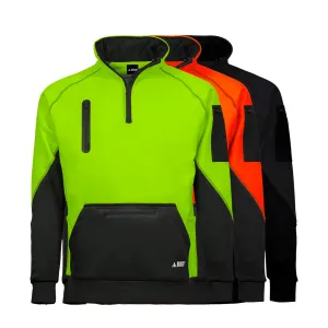 BAD WATERPROOF RAIN DEFEND HI VIS FLEECE 1/4 ZIP JUMPER
