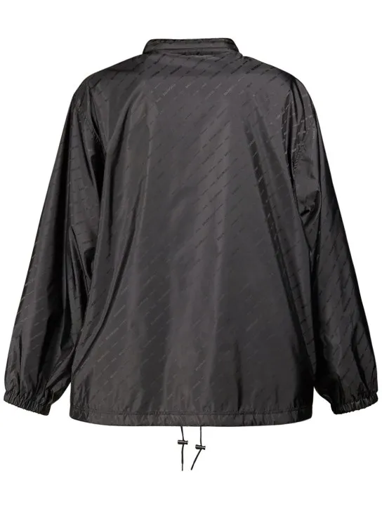 Balenciaga   Logo jacquard nylon rain jacket 