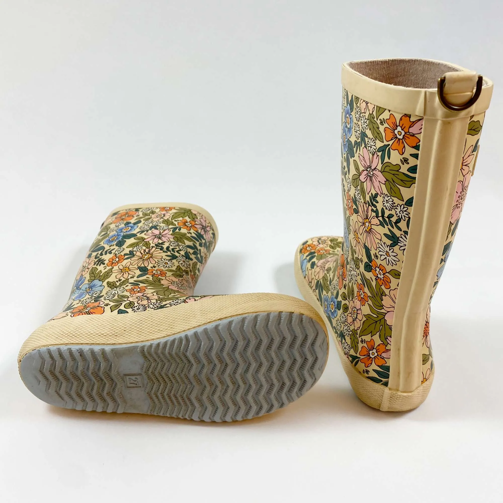 Bisgaard floral rain boots 27