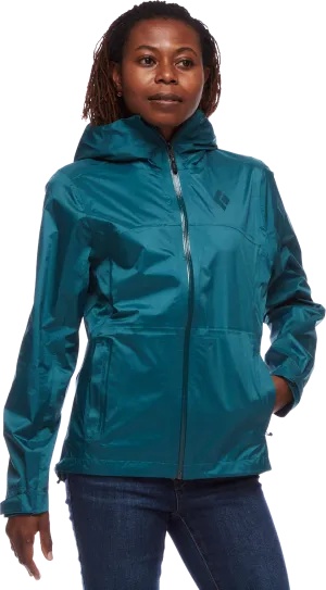 Black Diamond Women&#x27;s Treeline Rain Shell Sea Pine | Buy Black Diamond Women&#x27;s Treeline Rain Shell Sea Pine here | Outnorth