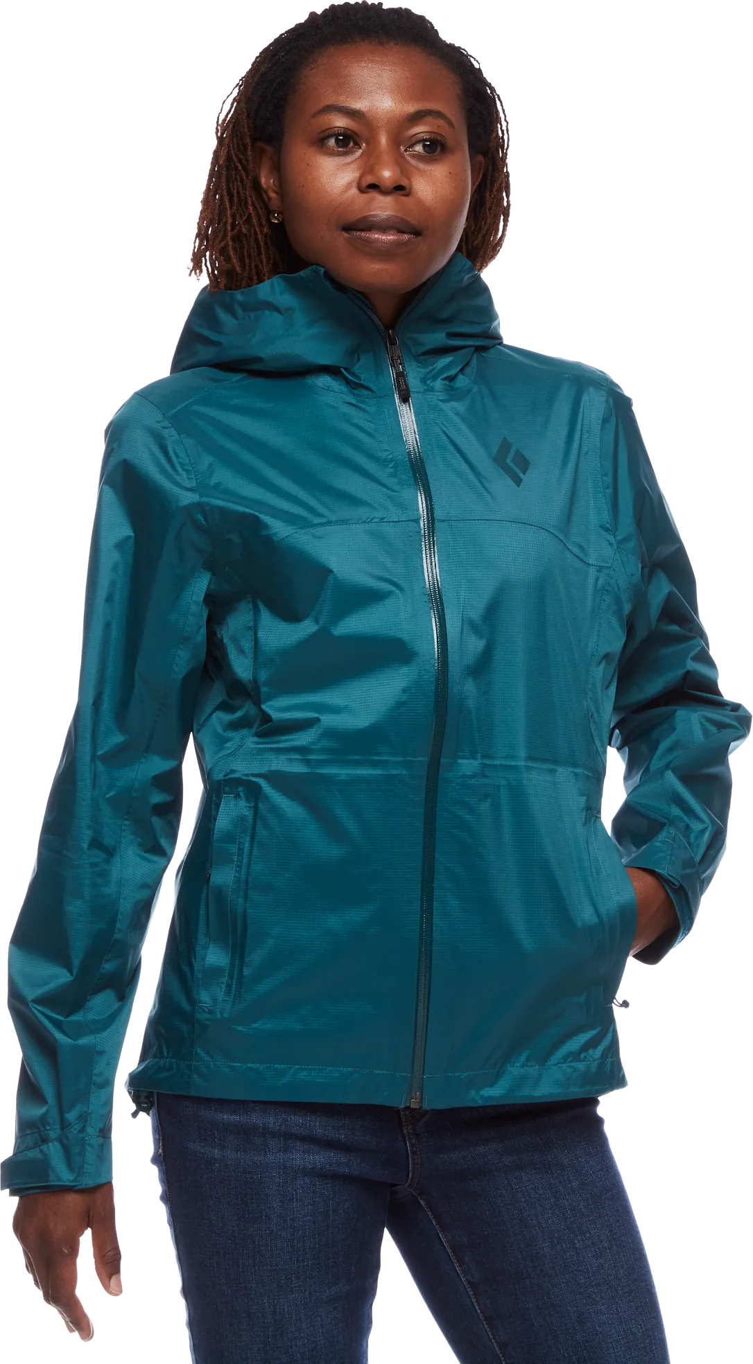 Black Diamond Women&#x27;s Treeline Rain Shell Sea Pine | Buy Black Diamond Women&#x27;s Treeline Rain Shell Sea Pine here | Outnorth