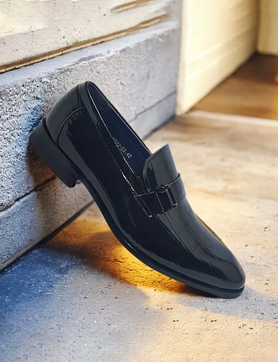Black Patent Peshawari for men