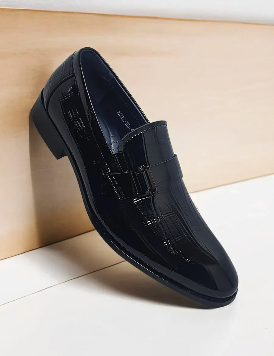 Black Patent Peshawari for men