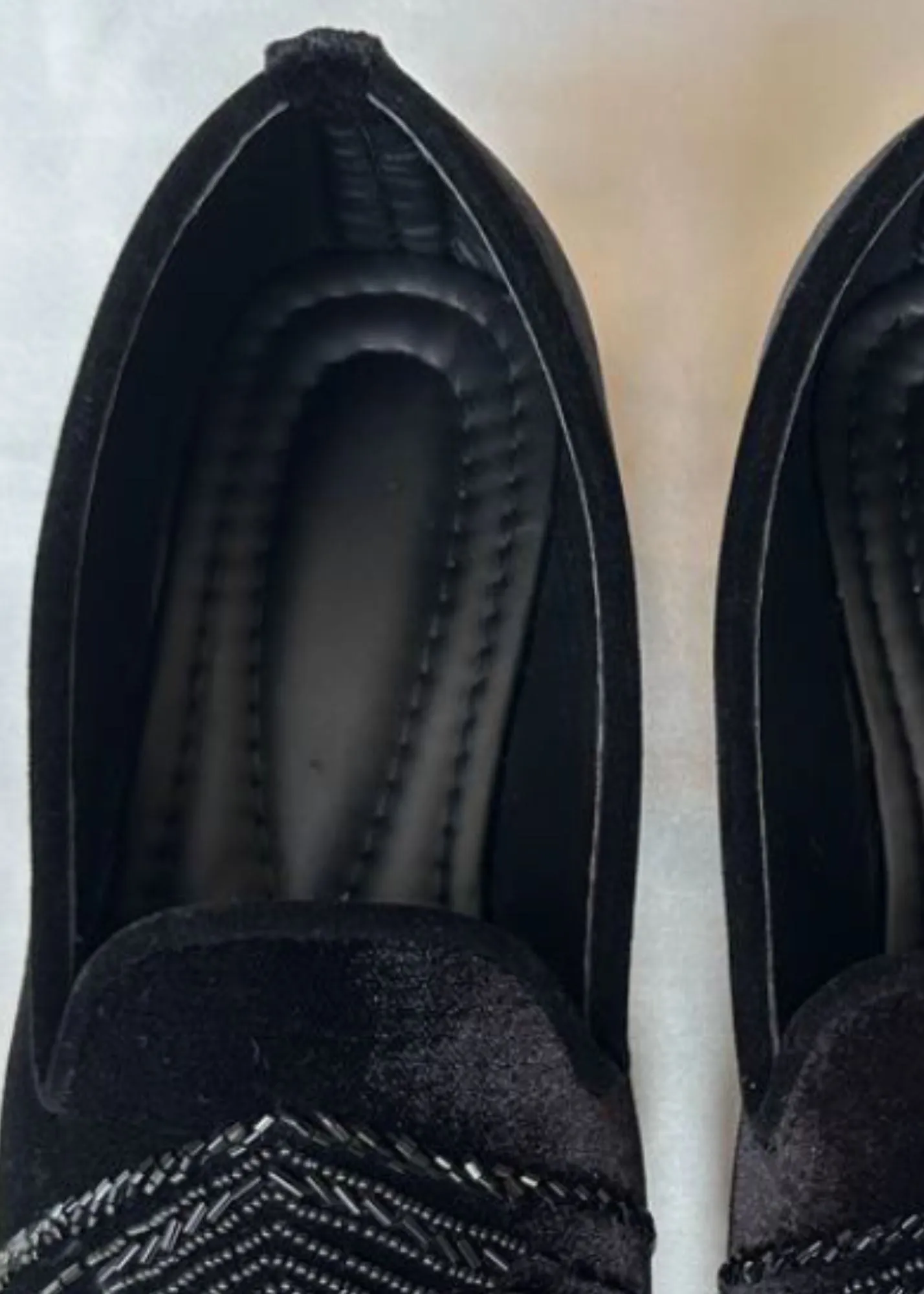 BLACK VELVET CUTDANA SHOES FOR MEN