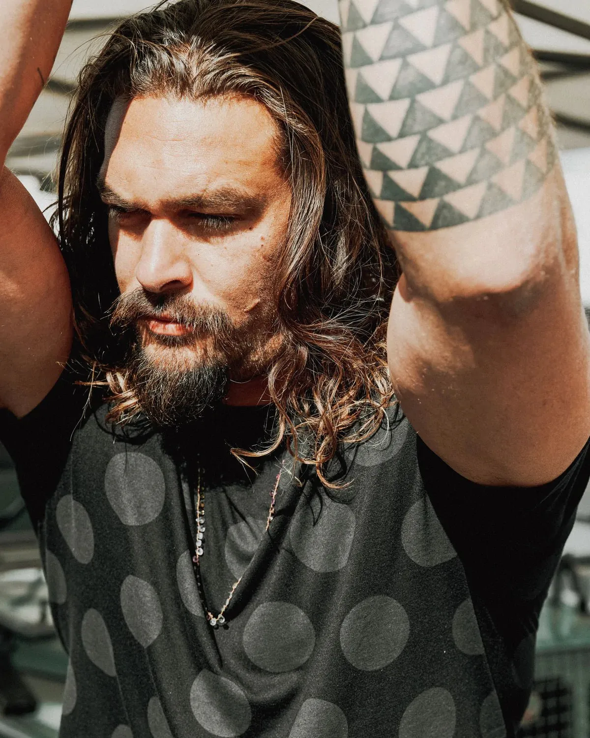 Black Wolf Polka Dot Tee