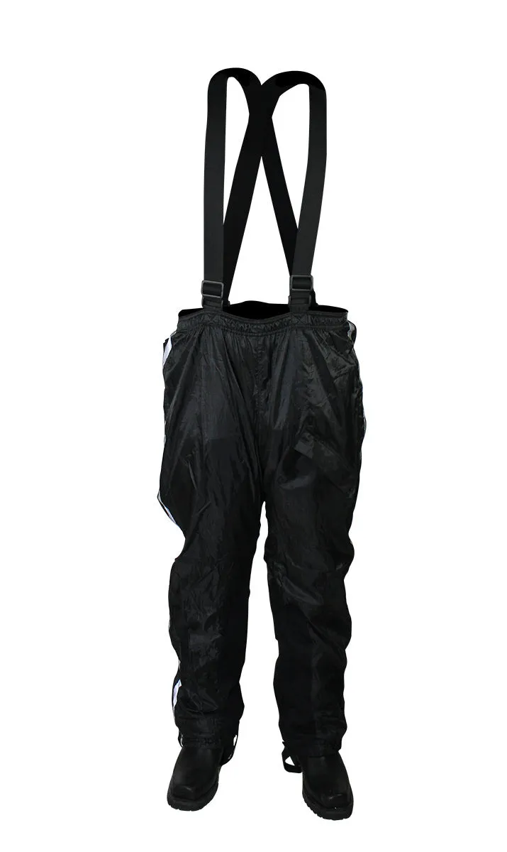 Black/Orange Textile Two-Piece Rain Suit By Dream Apparel