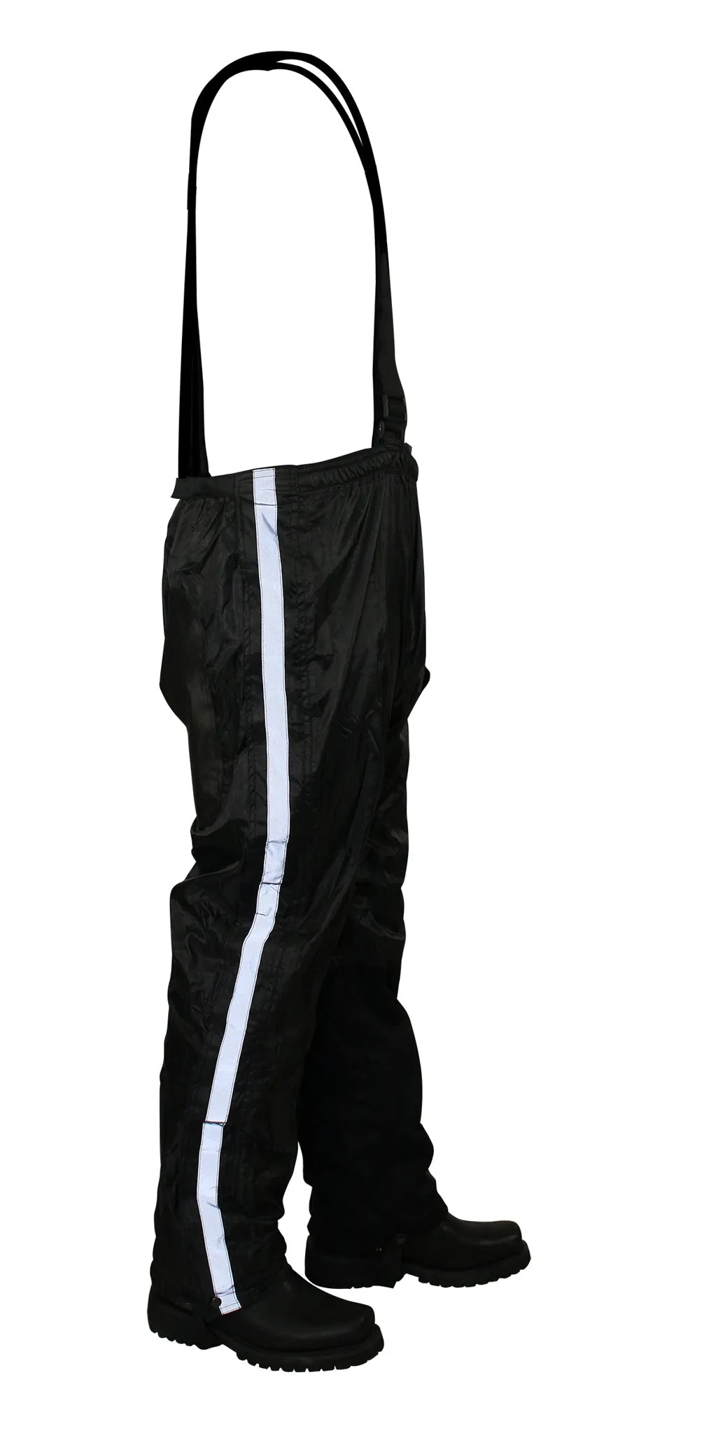 Black/Orange Textile Two-Piece Rain Suit By Dream Apparel