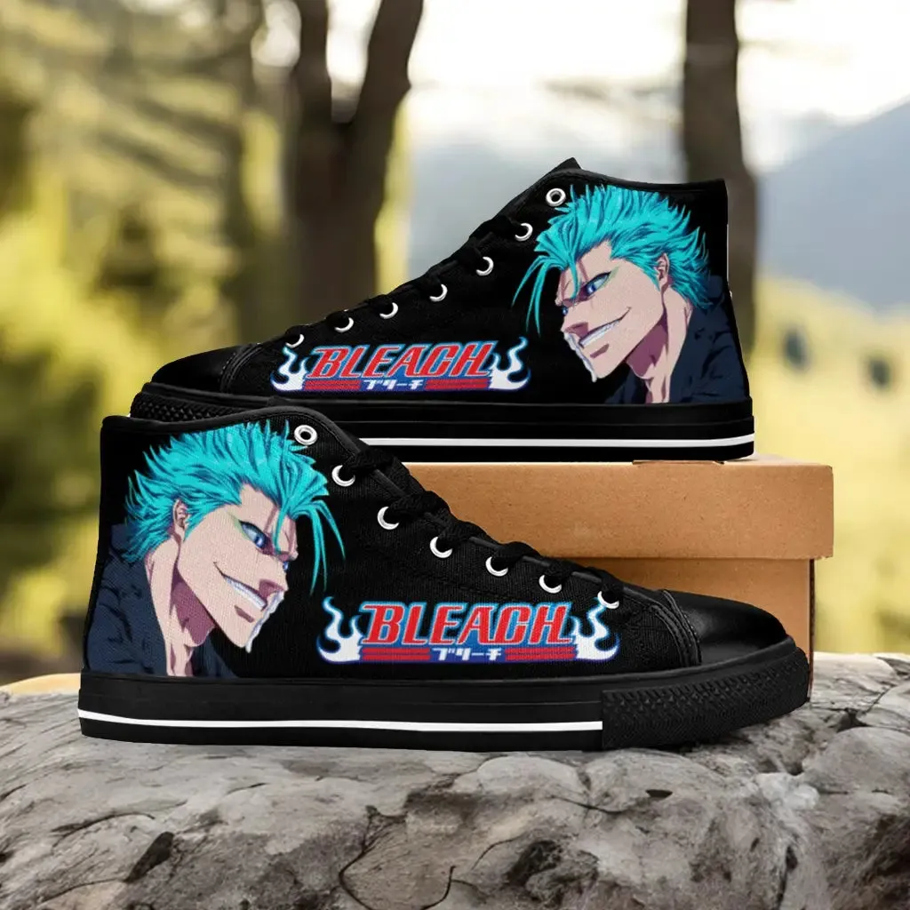 Bleach Grimmjow Shoes High Top Sneakers for Kids and Adults