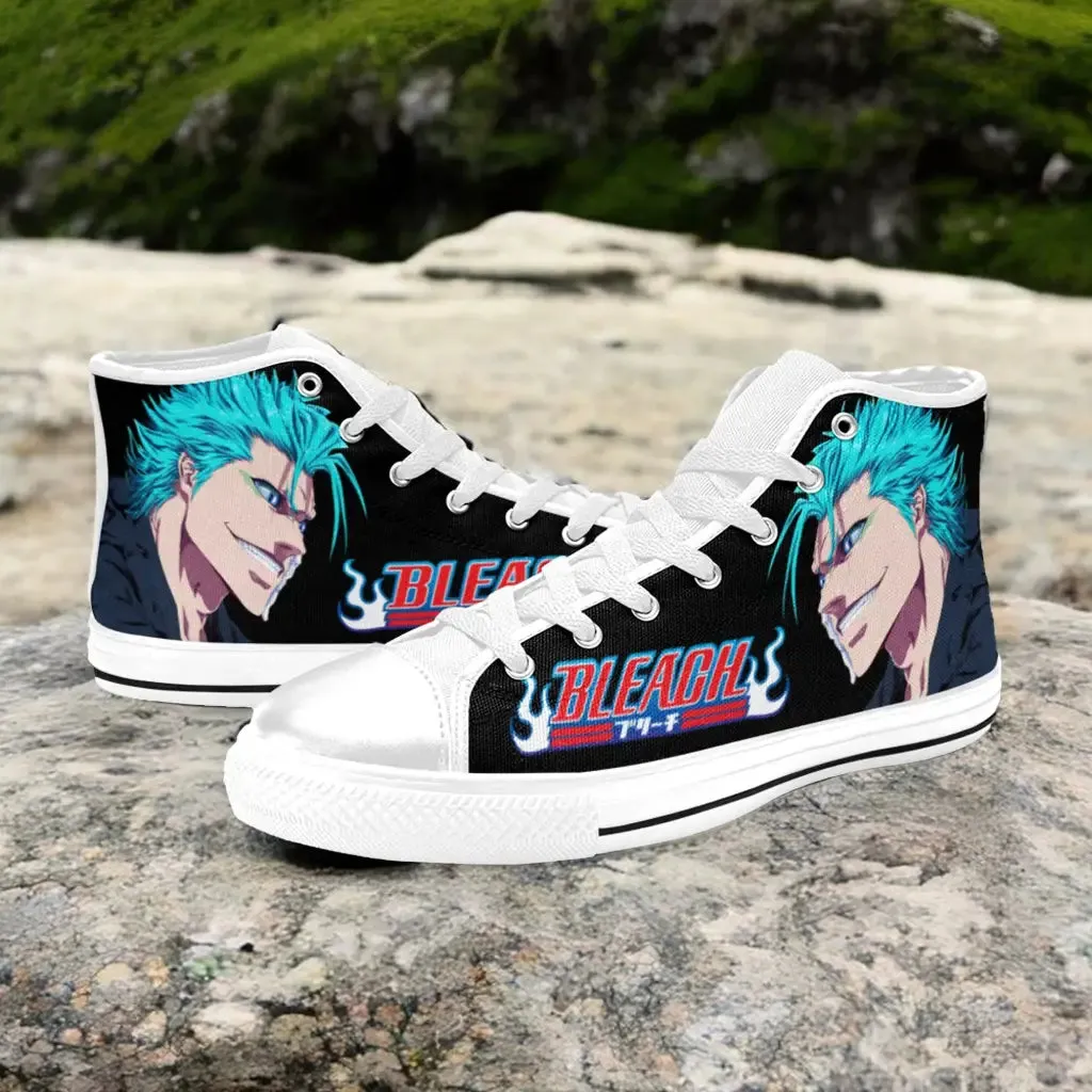 Bleach Grimmjow Shoes High Top Sneakers for Kids and Adults