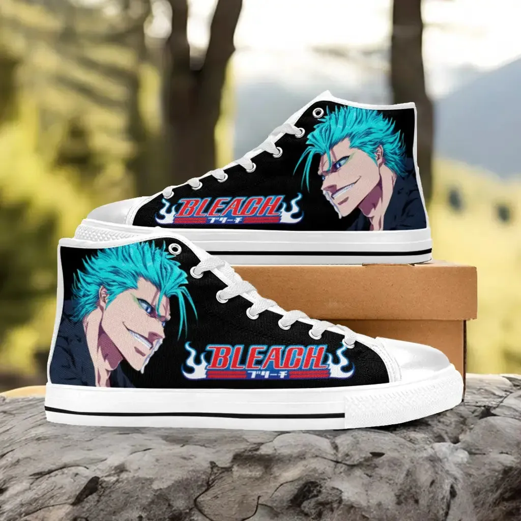 Bleach Grimmjow Shoes High Top Sneakers for Kids and Adults