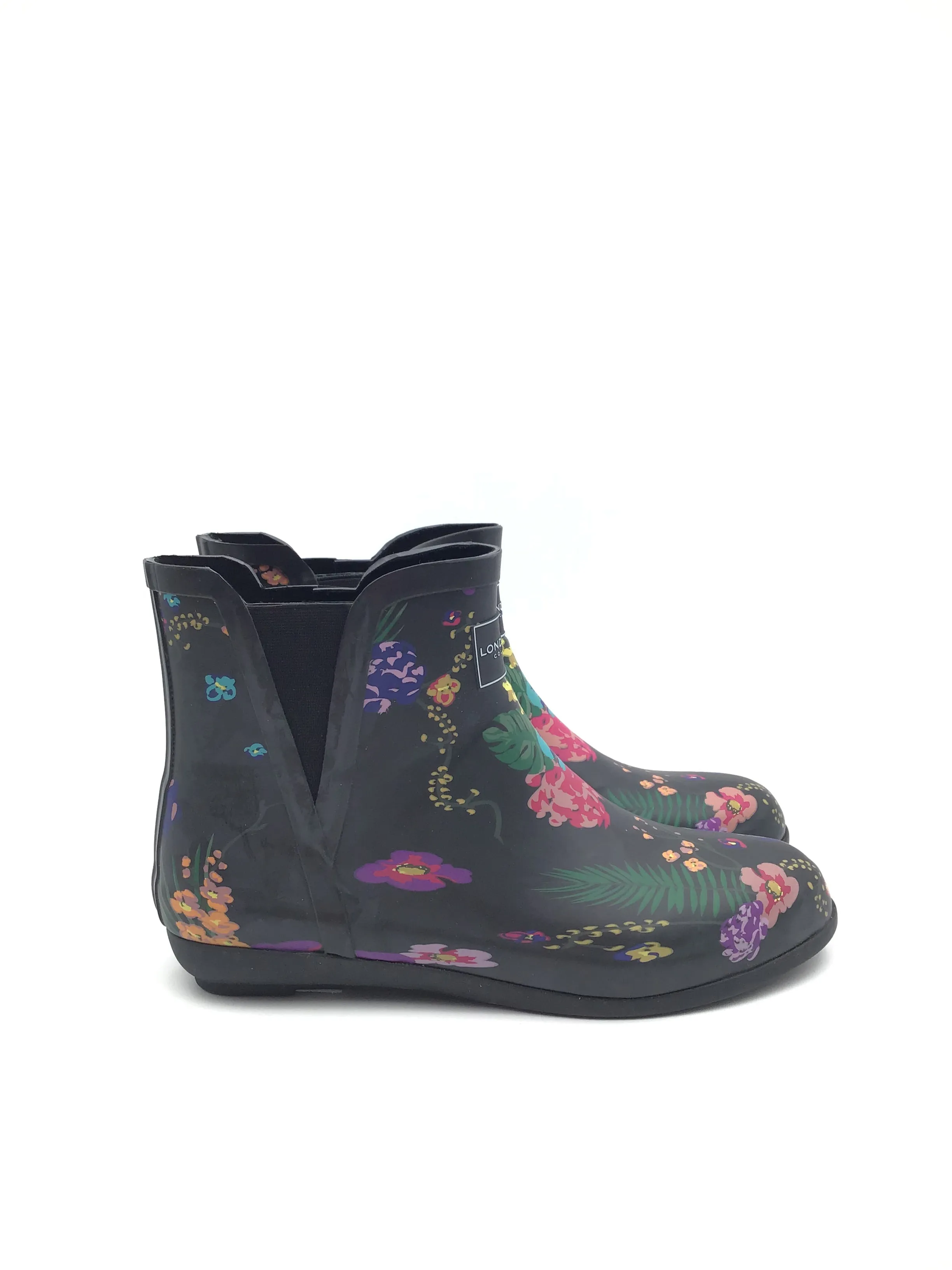 Boots Rain By London Fog In Floral Print, Size: 11