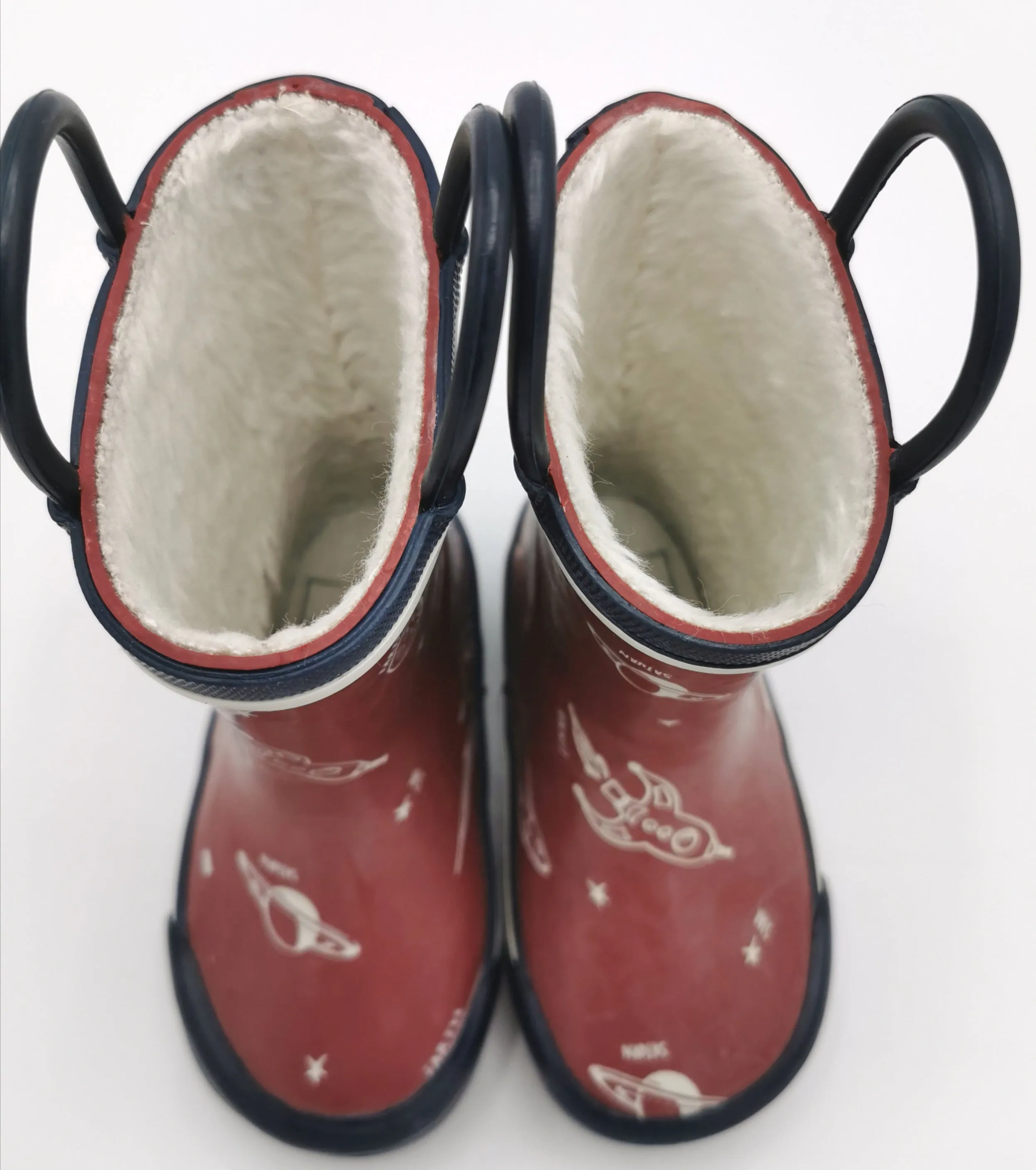 BOY SIZE 5 TODDLER - JOE FRESH, Warm, Lined Rain Boots EUC B19