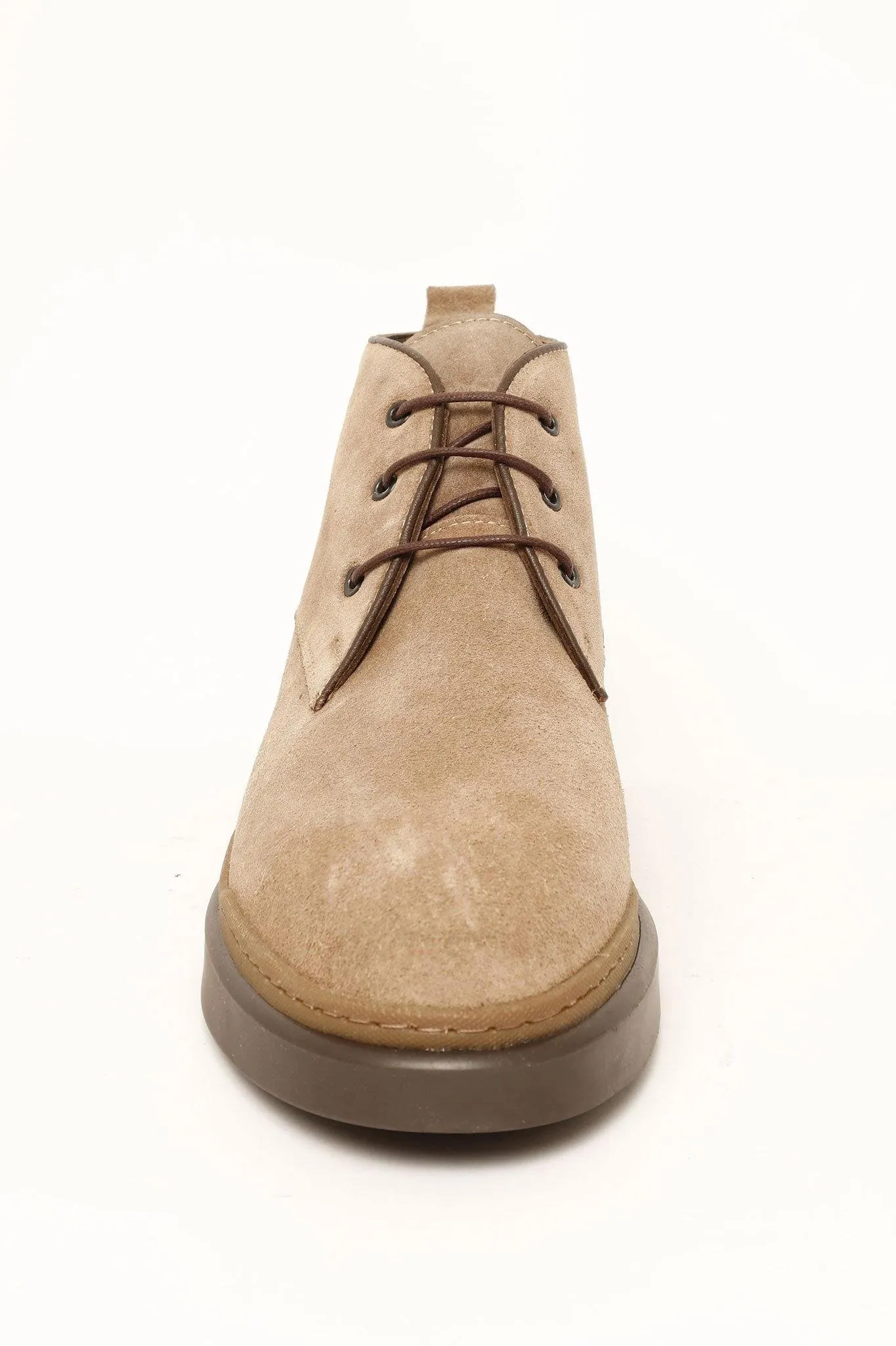 BRANCO SUEDE ANKLE BOOTS IN BEIGE