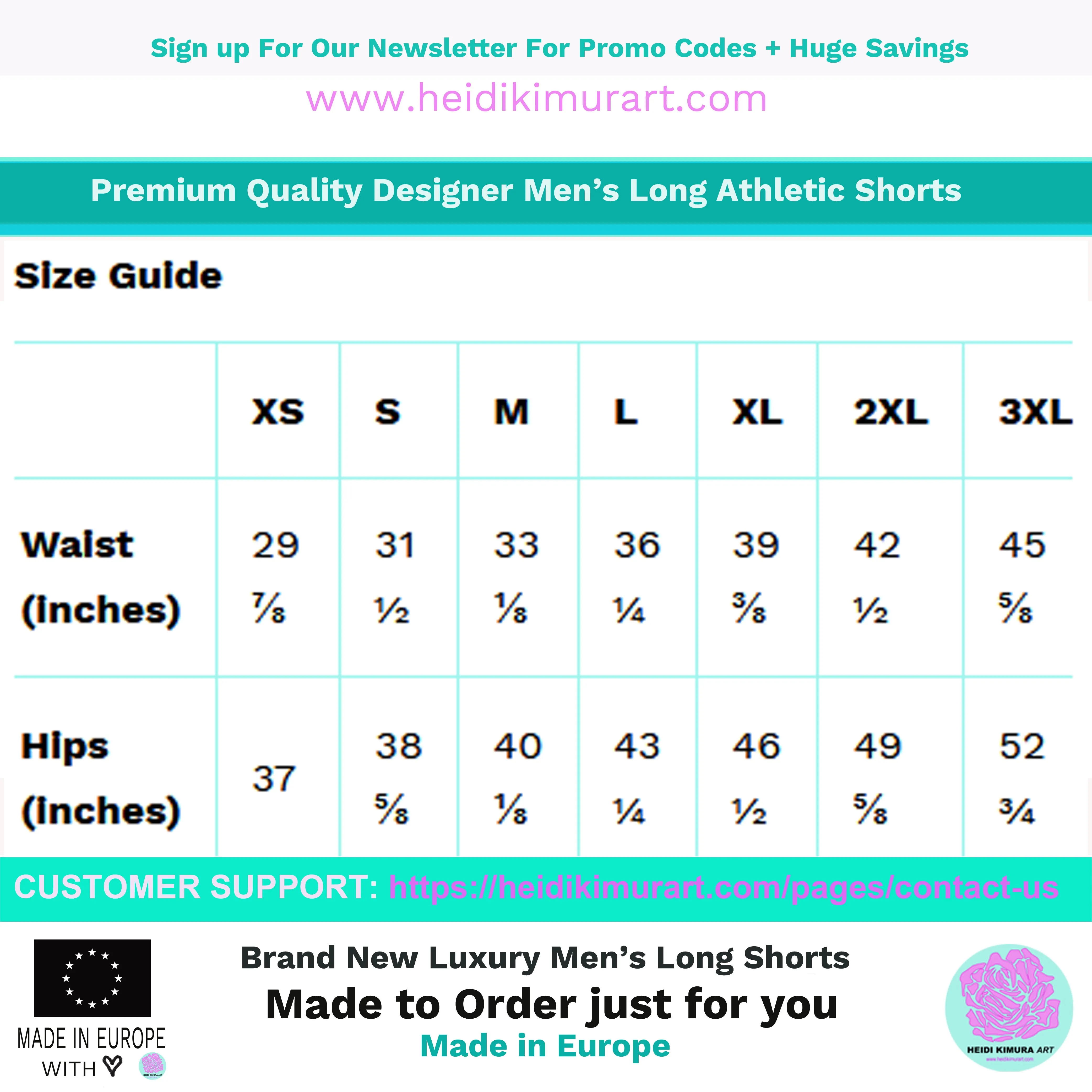 Buffalo Red Men's Shorts, Plaid Athletic Best Workout Designer Long Shorts- Made in USA/MX/EU