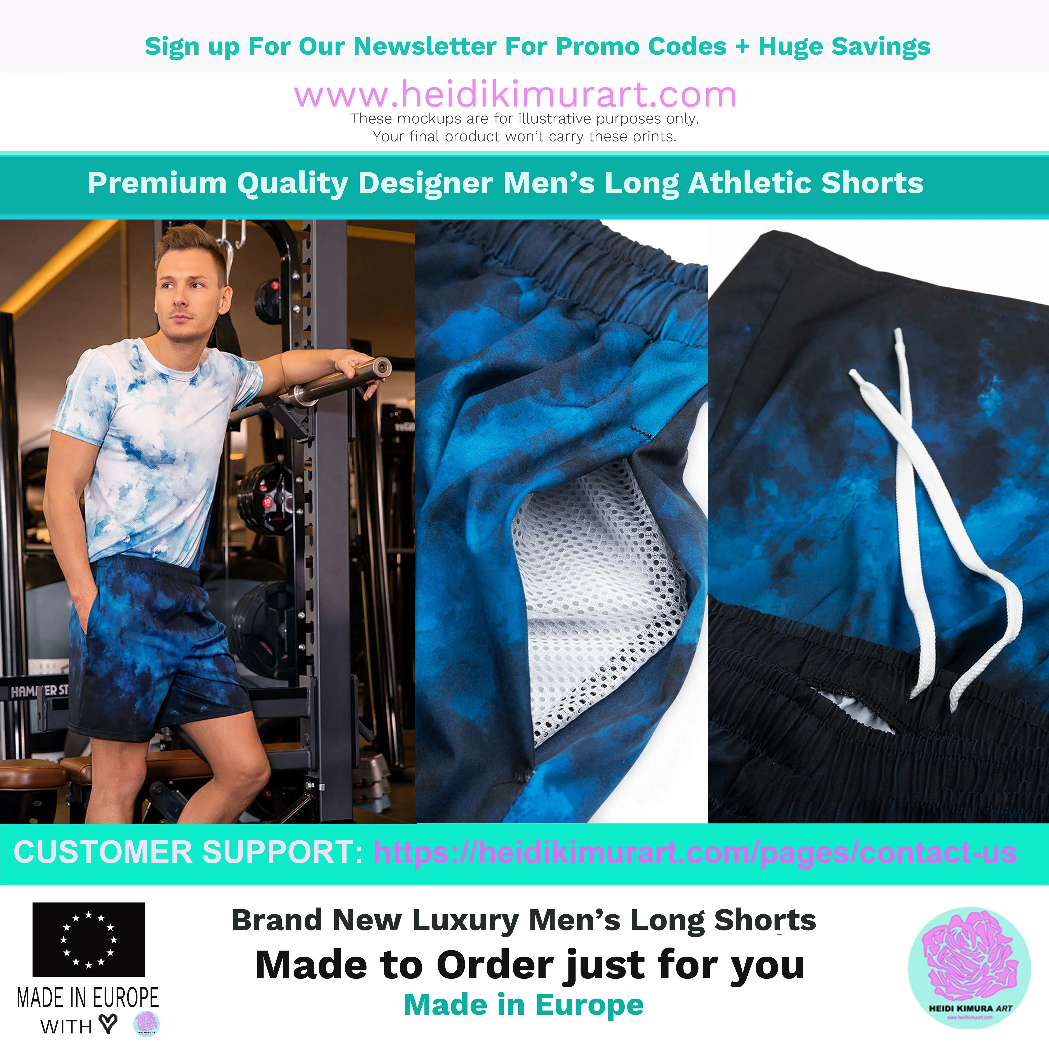Buffalo Red Men's Shorts, Plaid Athletic Best Workout Designer Long Shorts- Made in USA/MX/EU