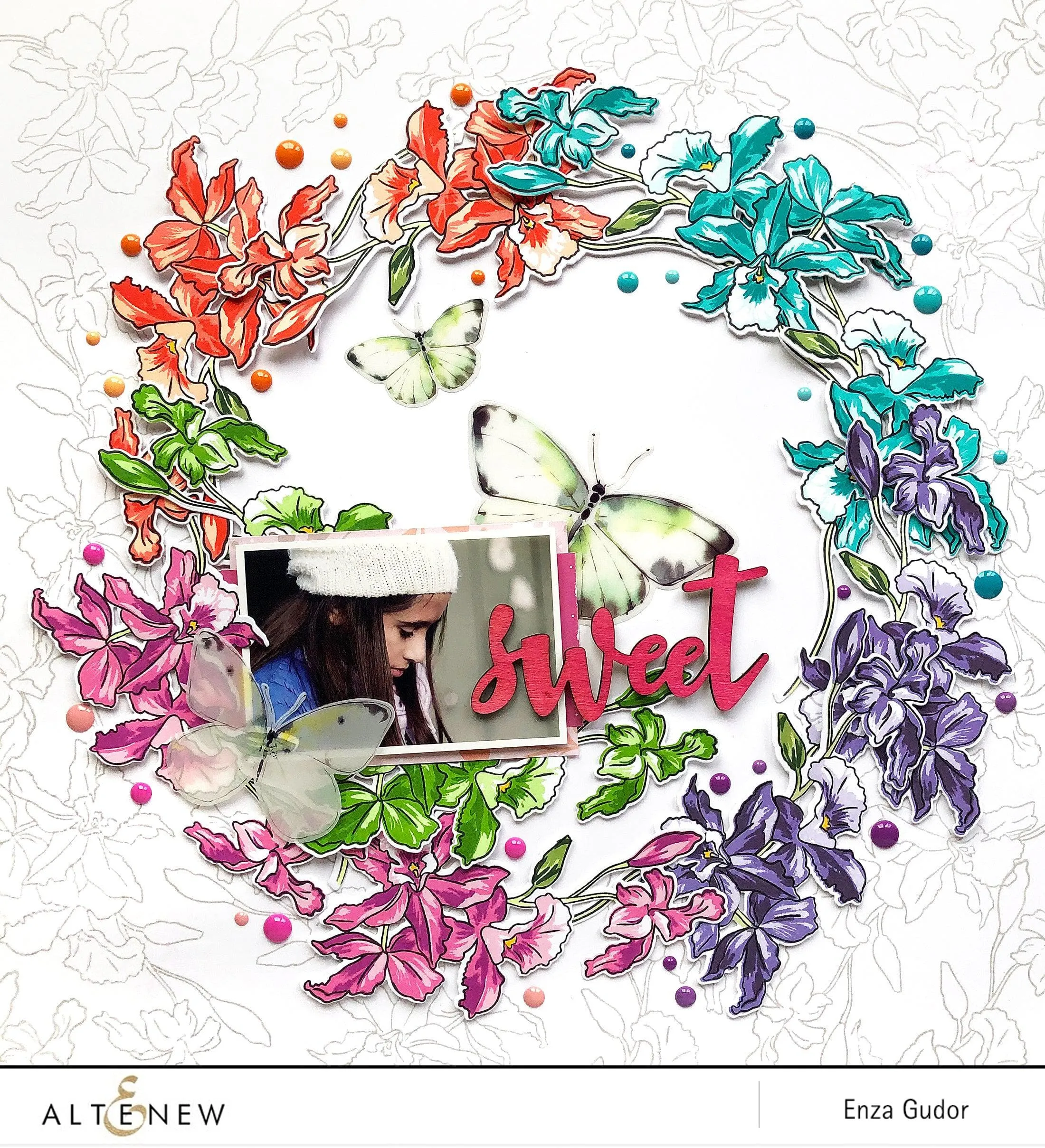 Build-A-Flower: Cattleya Layering Stamp & Die Set