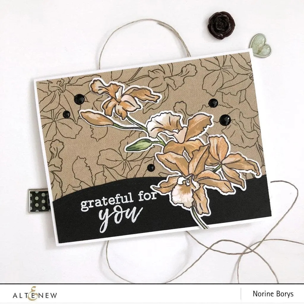 Build-A-Flower: Cattleya Layering Stamp & Die Set