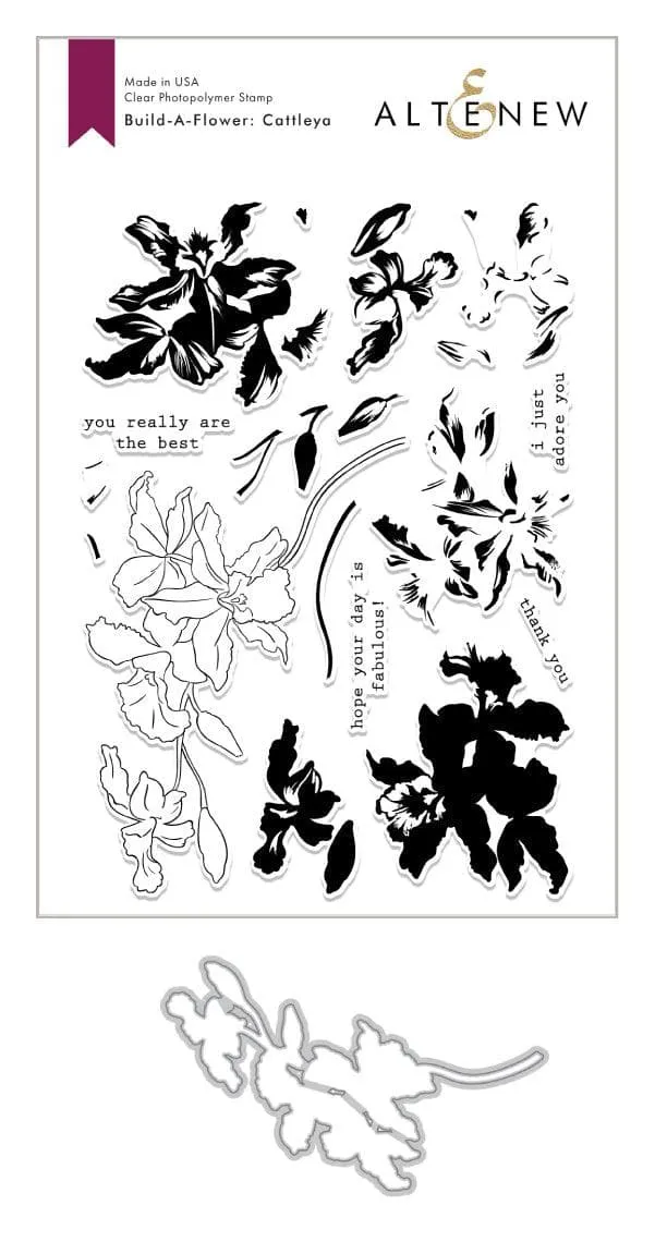 Build-A-Flower: Cattleya Layering Stamp & Die Set