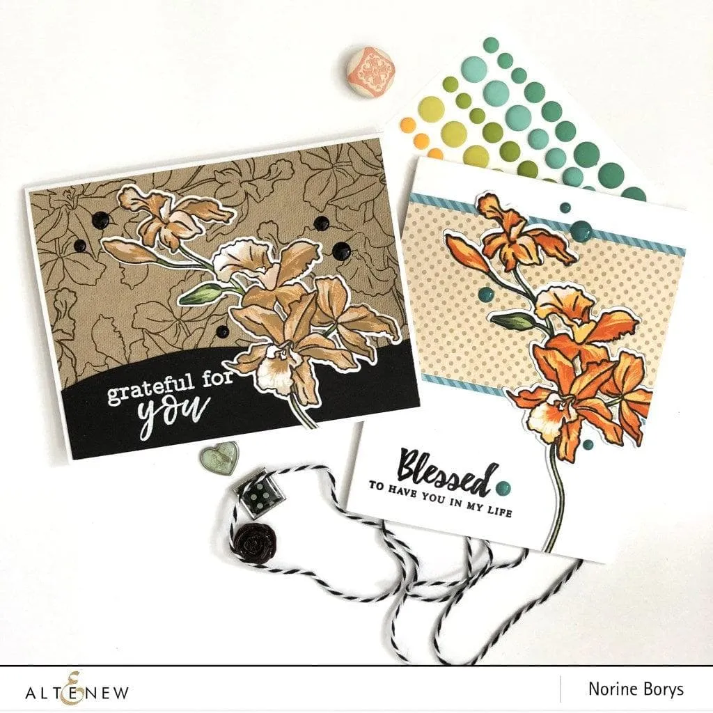 Build-A-Flower: Cattleya Layering Stamp & Die Set