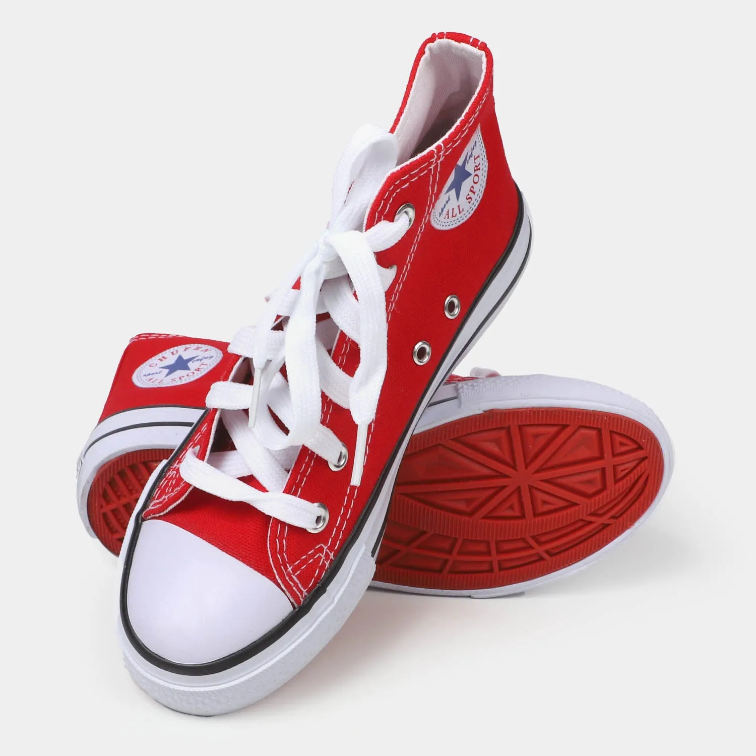 Canvas Shoes 6637 - Red
