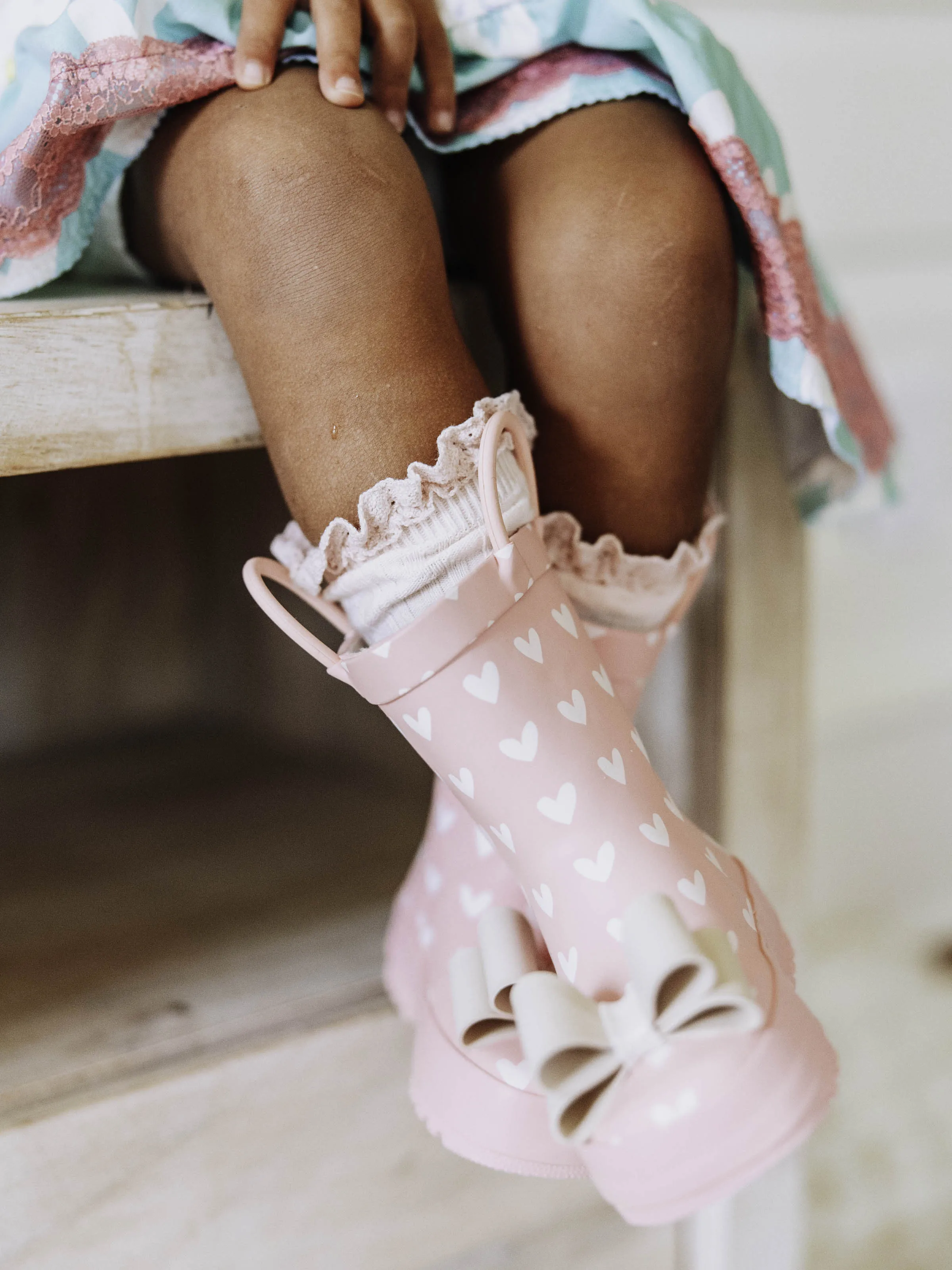 Cheery Rain Boots - Hearts