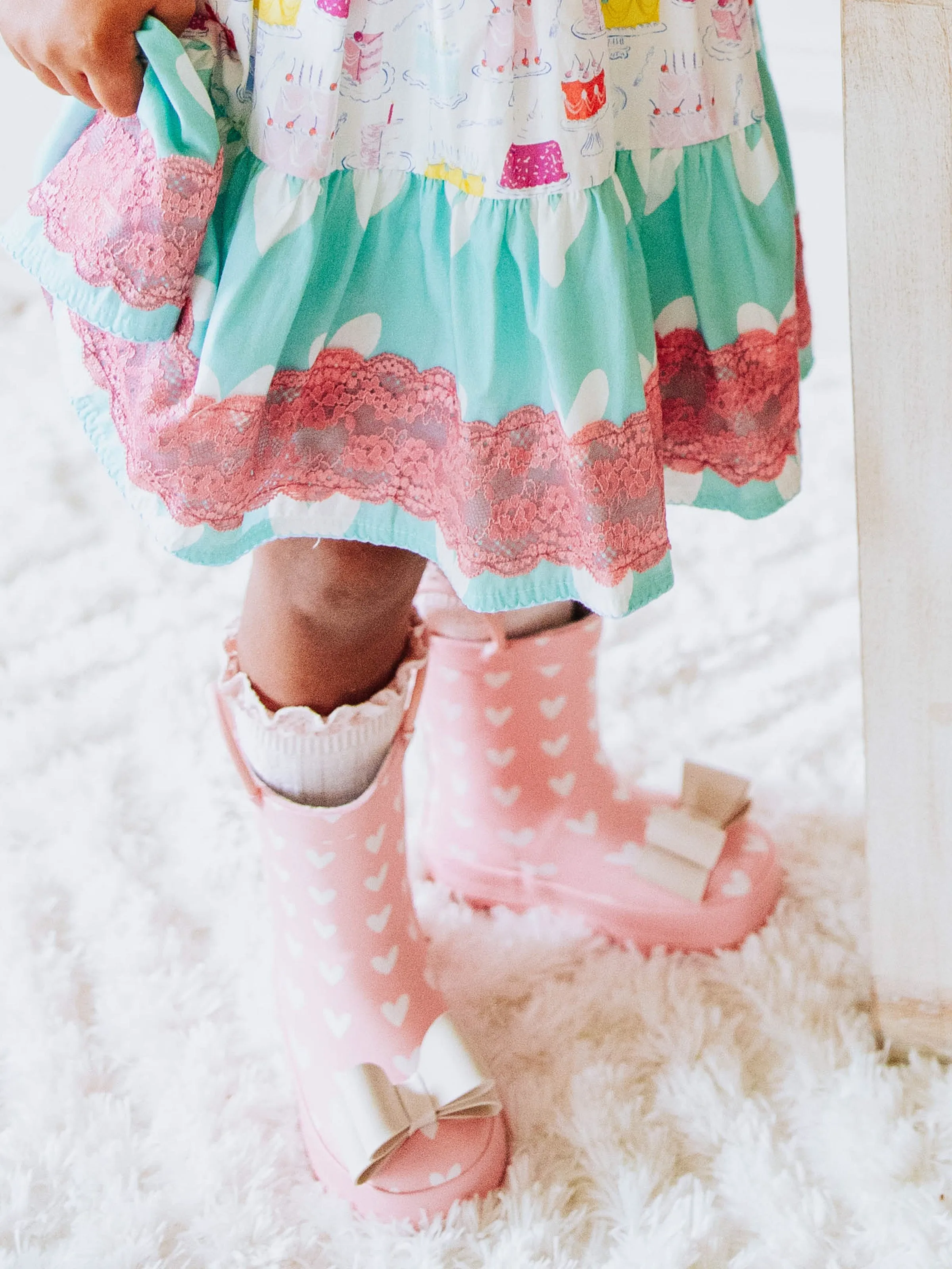 Cheery Rain Boots - Hearts