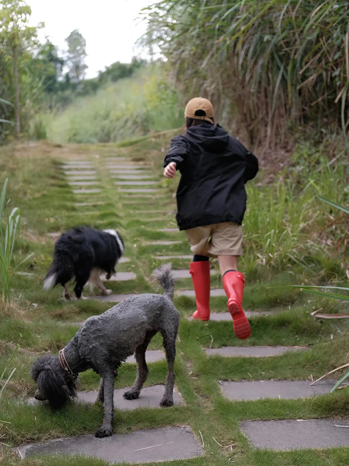 Cherry Red Gumboots