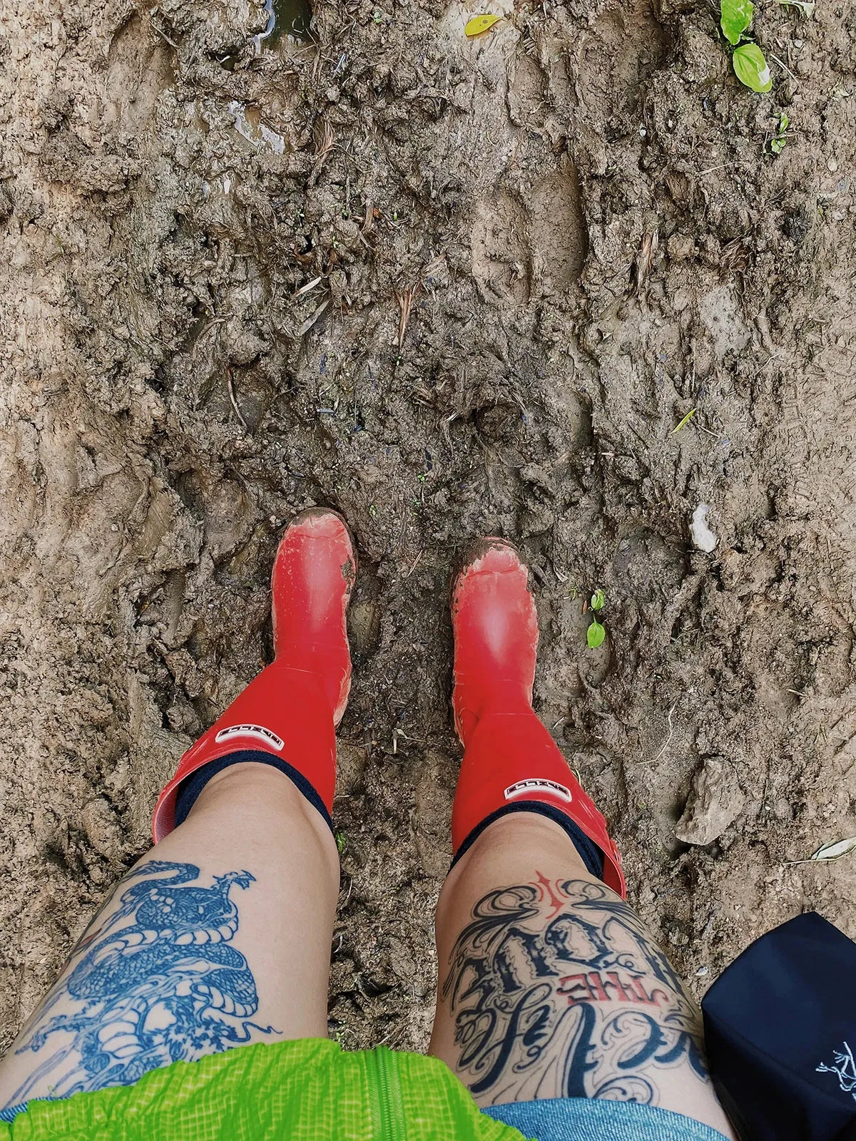 Cherry Red Gumboots