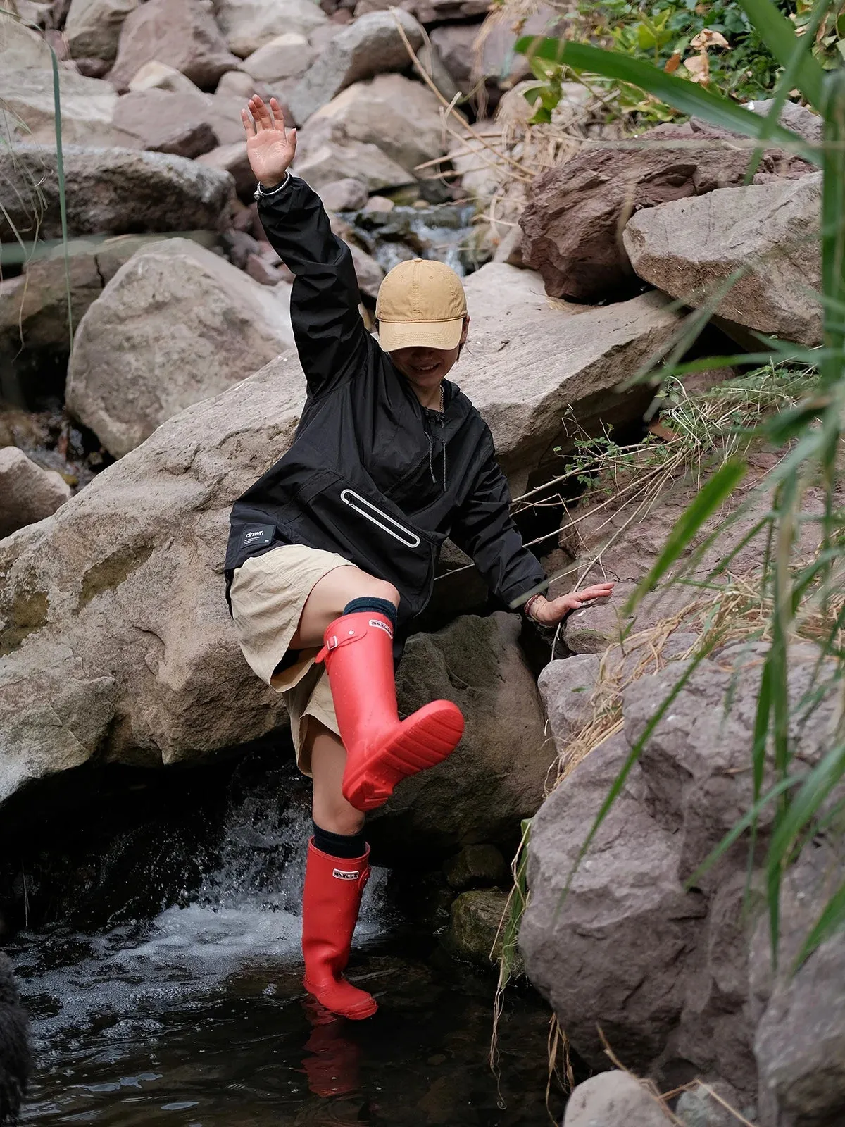 Cherry Red Gumboots