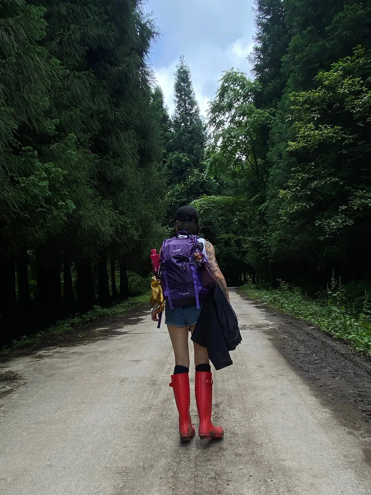 Cherry Red Gumboots