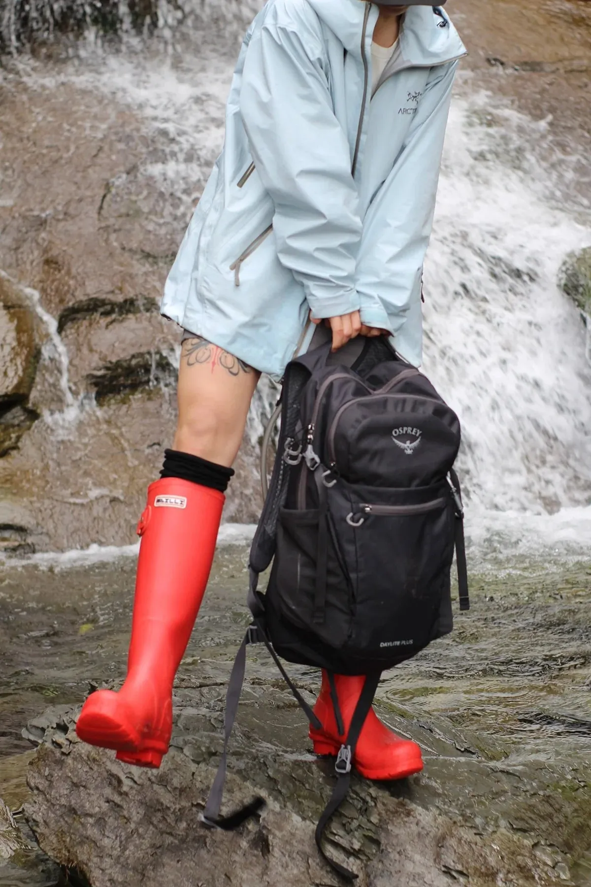 Cherry Red Gumboots