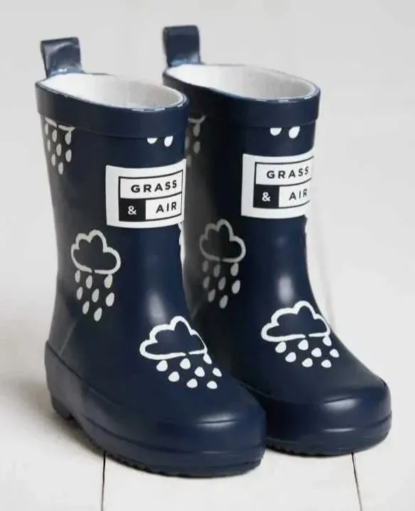Color Changing Rain Boots - Navy
