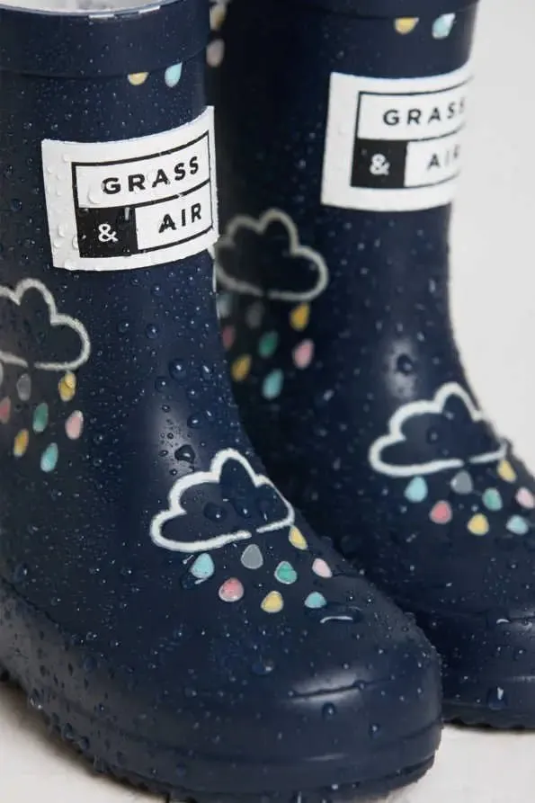 Color Changing Rain Boots - Navy