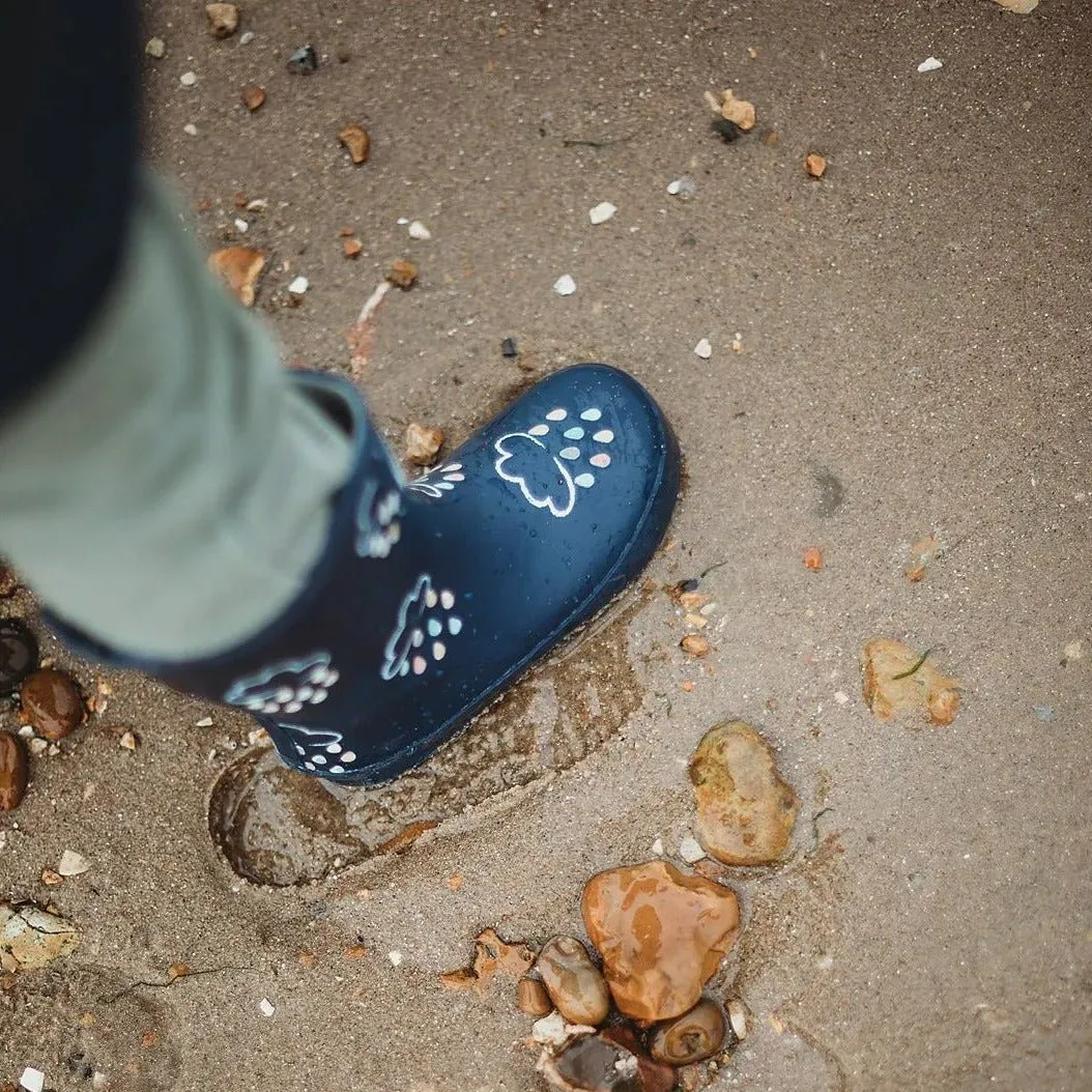 Color Changing Rain Boots - Navy