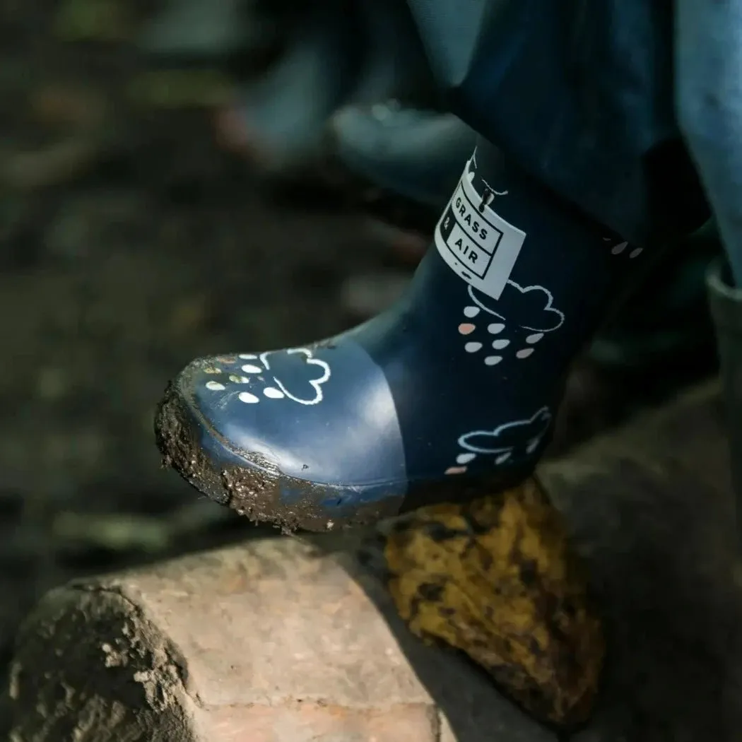 Color Changing Rain Boots - Navy