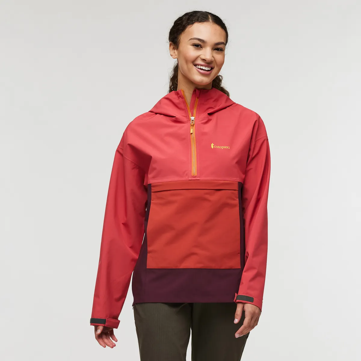 Cotopaxi Women&#x27;s Cielo Rain Anorak Strawberry/Wine | Buy Cotopaxi Women&#x27;s Cielo Rain Anorak Strawberry/Wine here | Outnorth