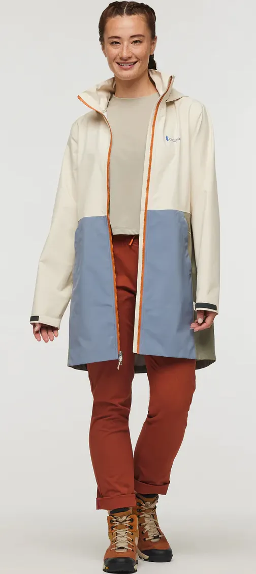 Cotopaxi Women&#x27;s Cielo Rain Trench Cream/Tempest | Buy Cotopaxi Women&#x27;s Cielo Rain Trench Cream/Tempest here | Outnorth